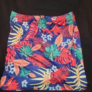 Tropical Print Women's Swim Skirt